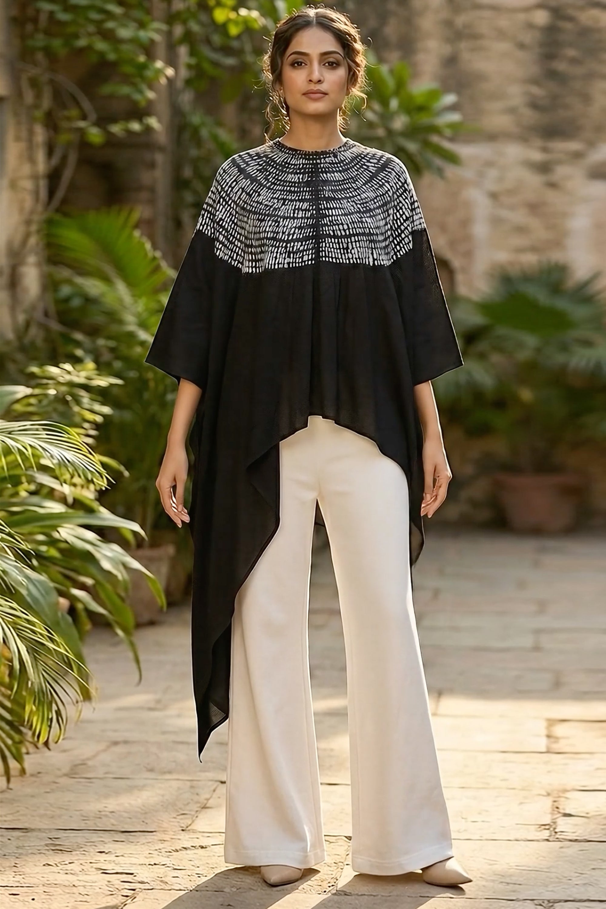 Shibbori Asymmetric Co-ord Set