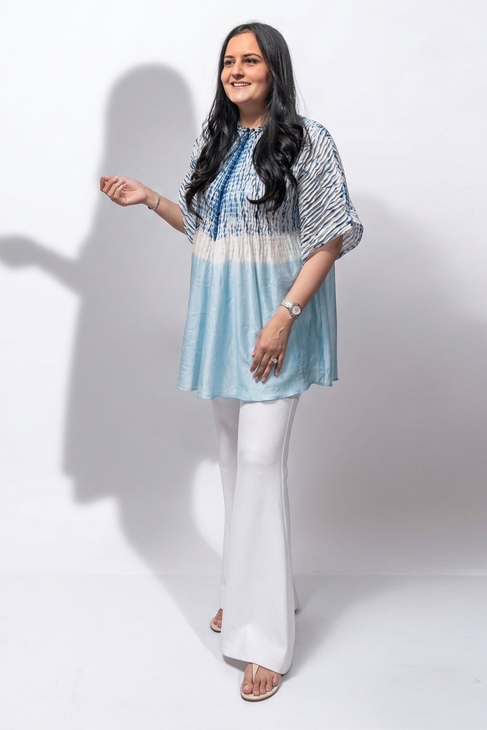Shibbori Colour Block Co-ord Set