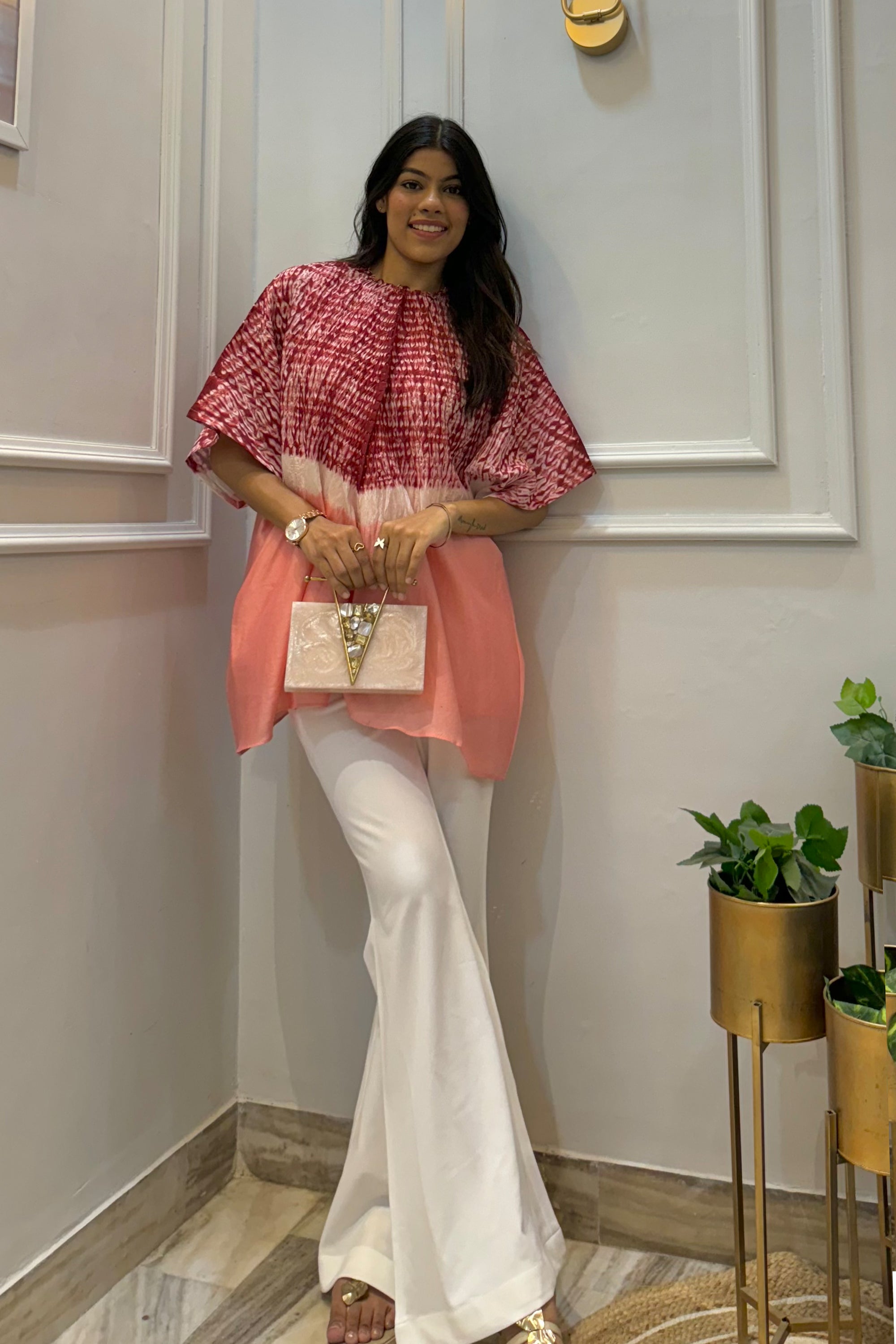 Shibbori Colour Block Co-ord Set
