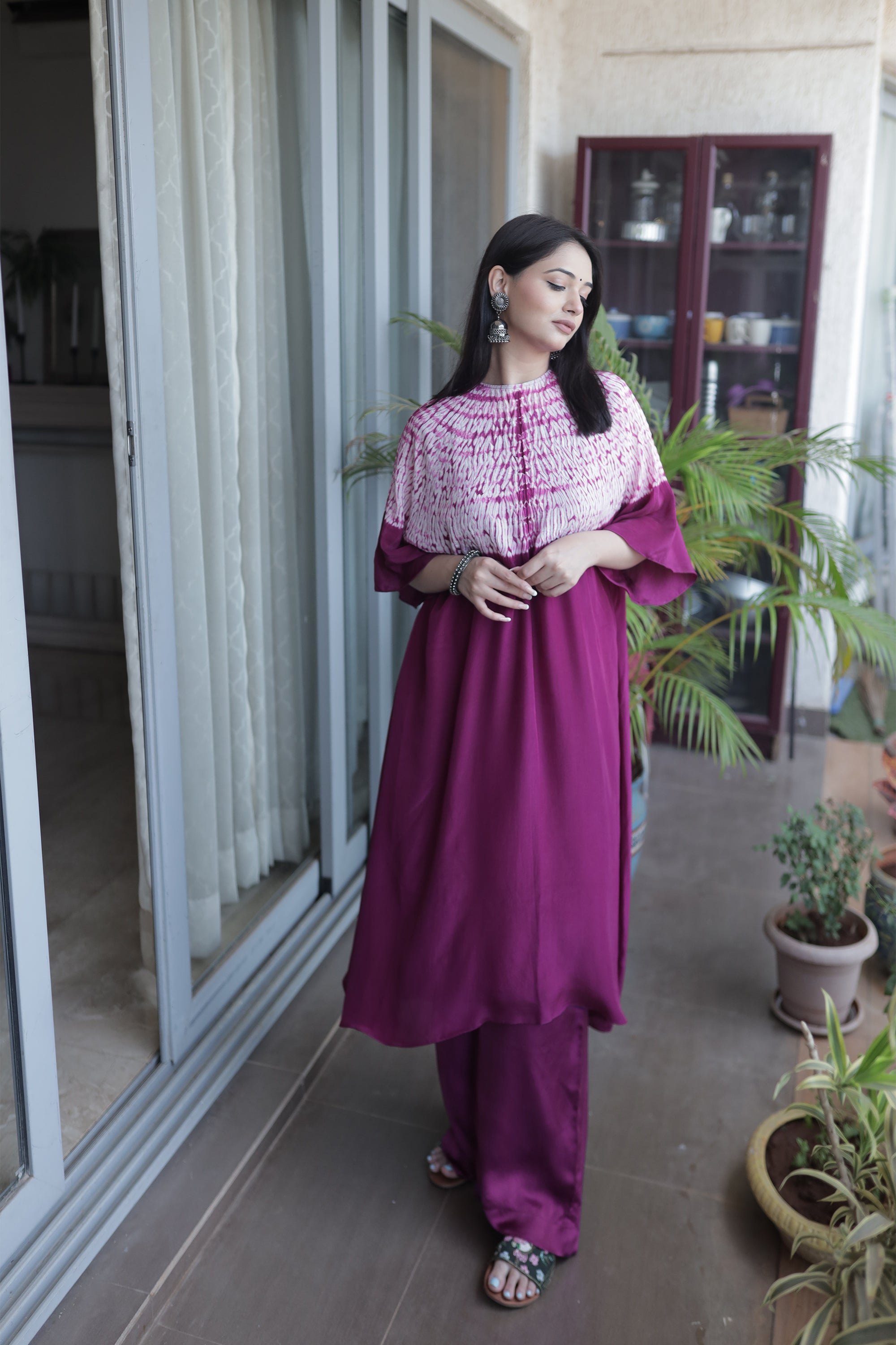 Shibbori Tunic palazo Set