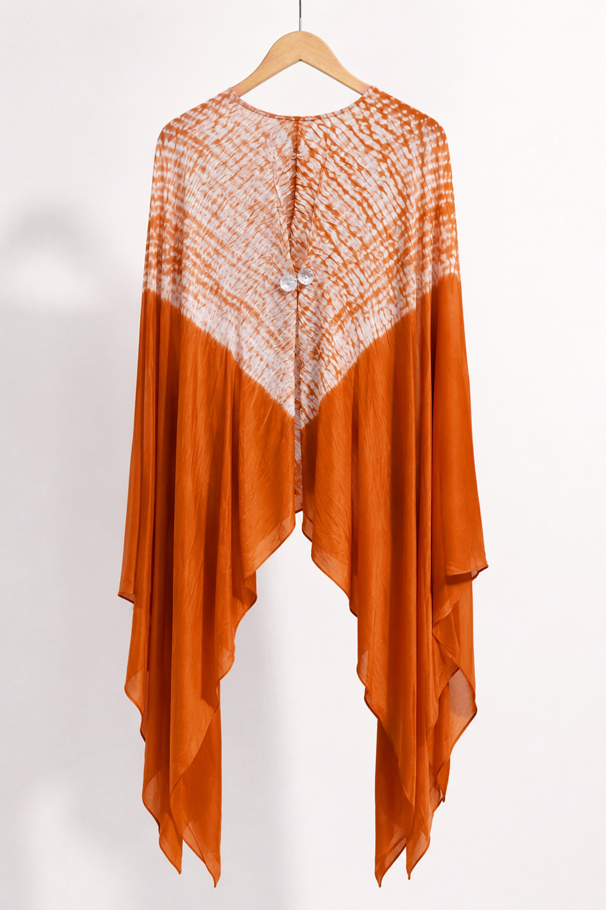 Shibbori waist panelled top