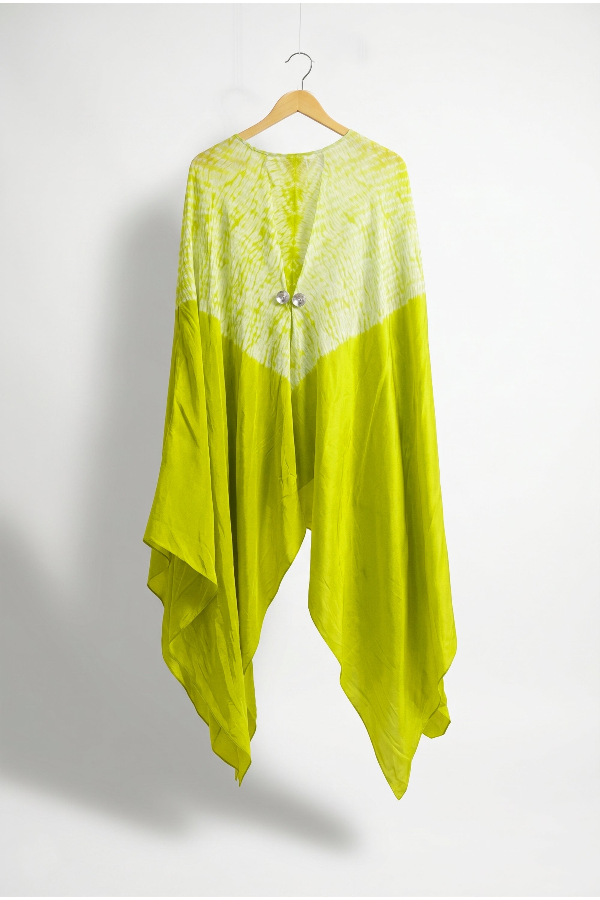Shibbori waist panelled top