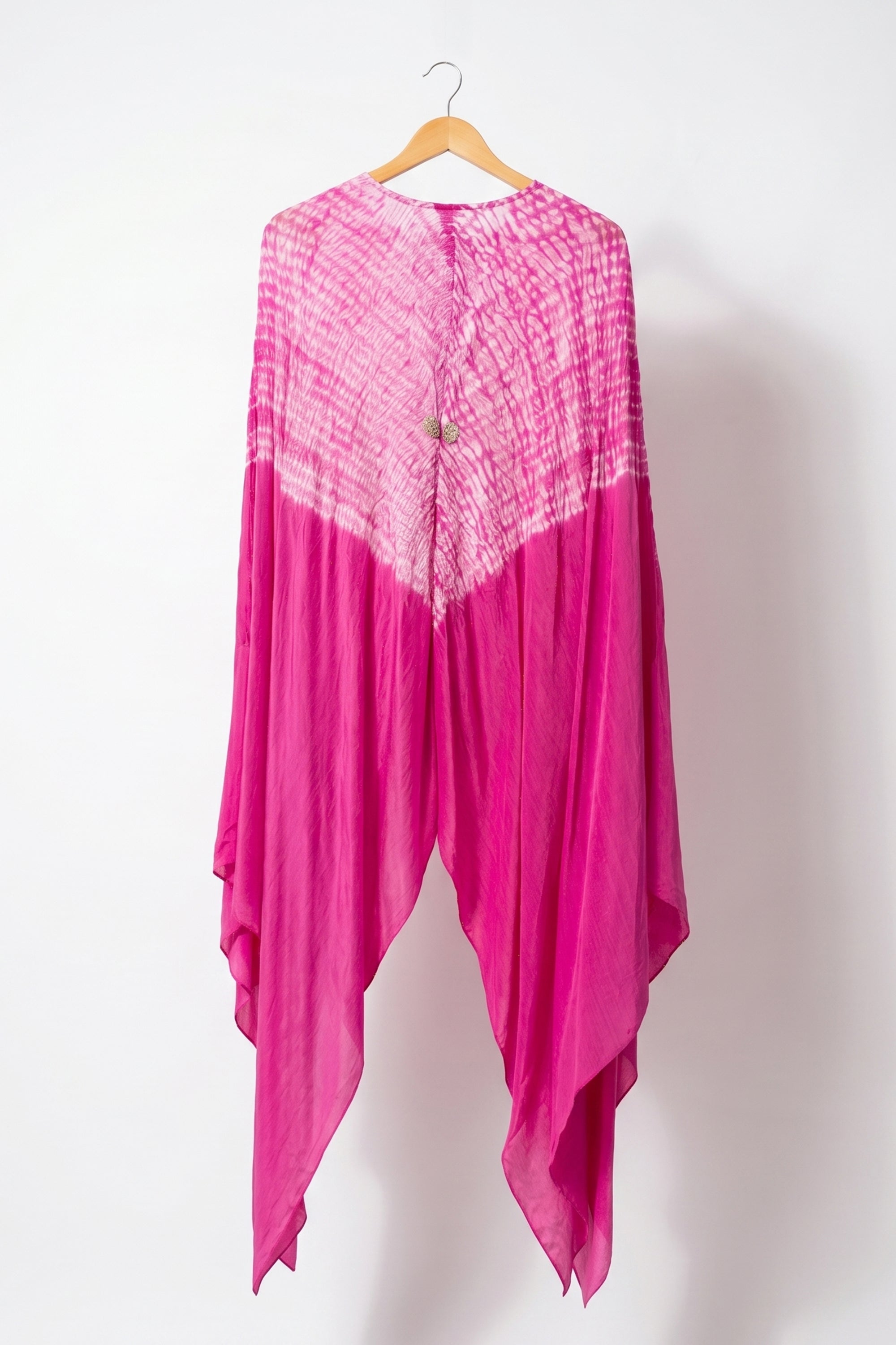 Shibbori waist panelled top
