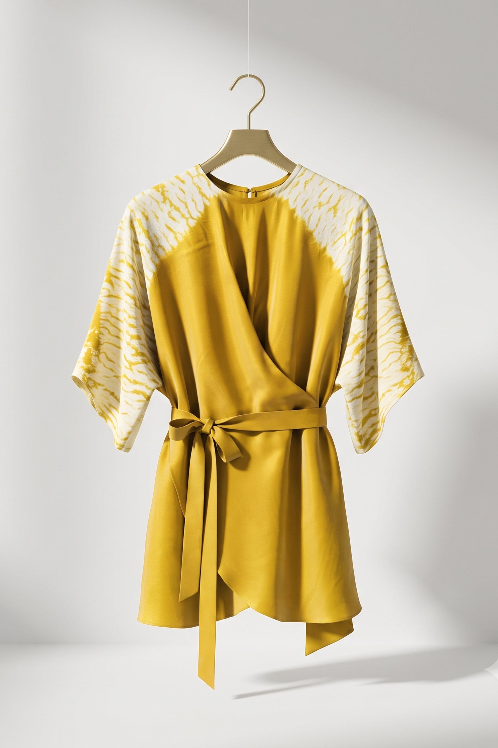 Shibbori wrap top