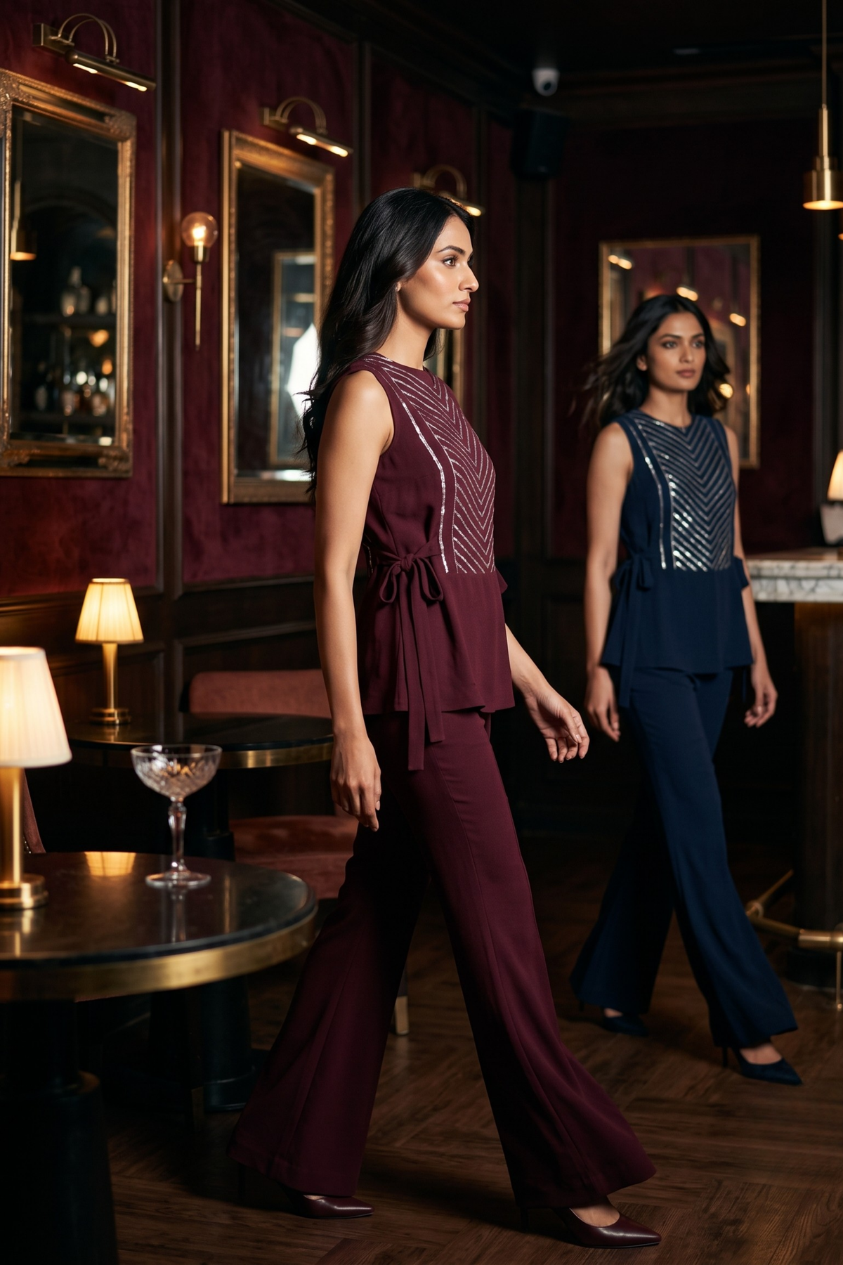 Alia Co-ord Set with metal strips