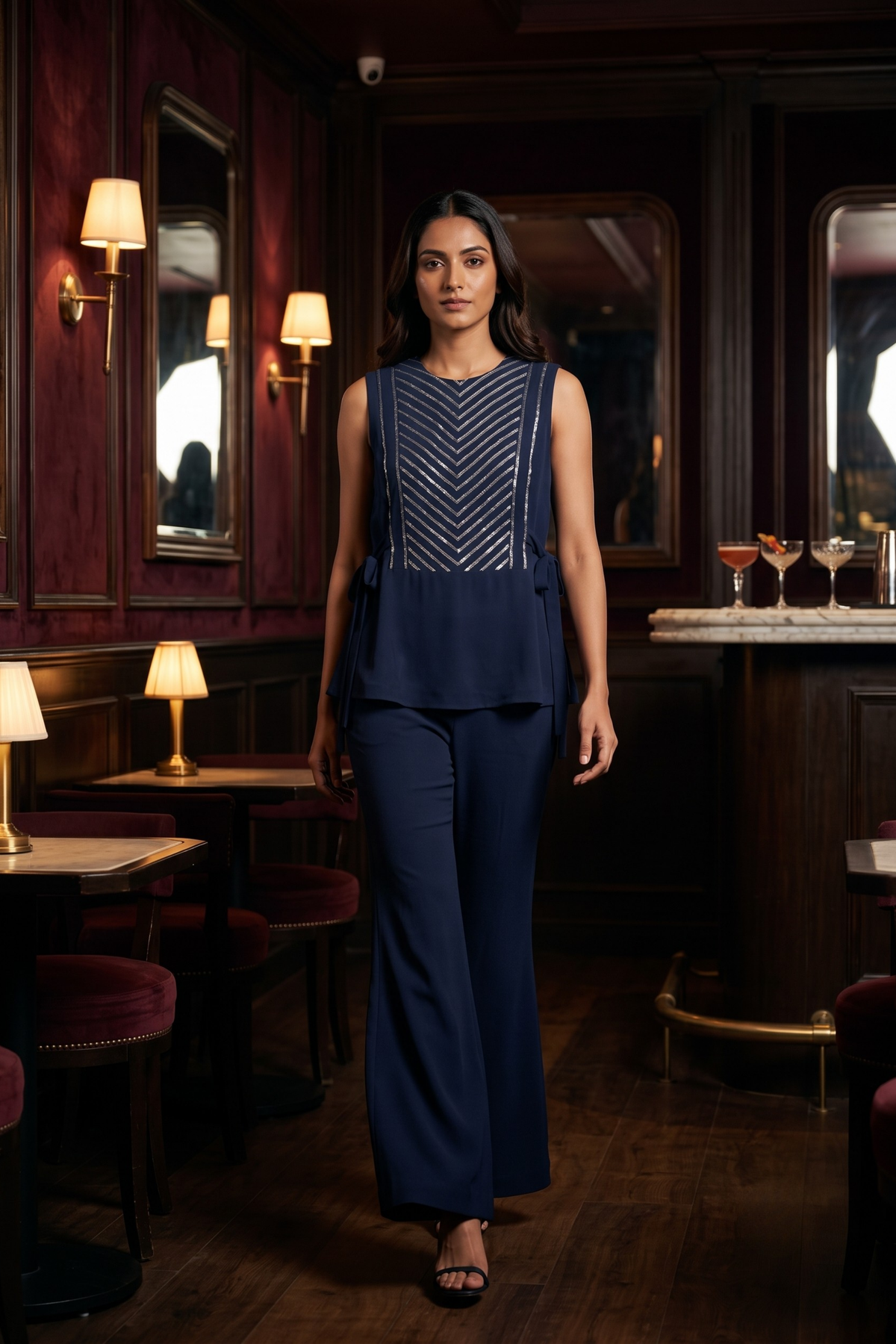 Alia Co-ord Set with metal strips