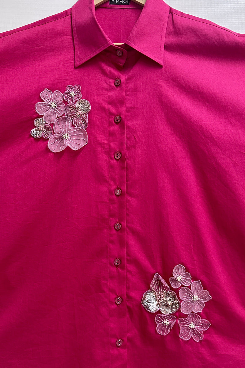 Applique Flower shirt