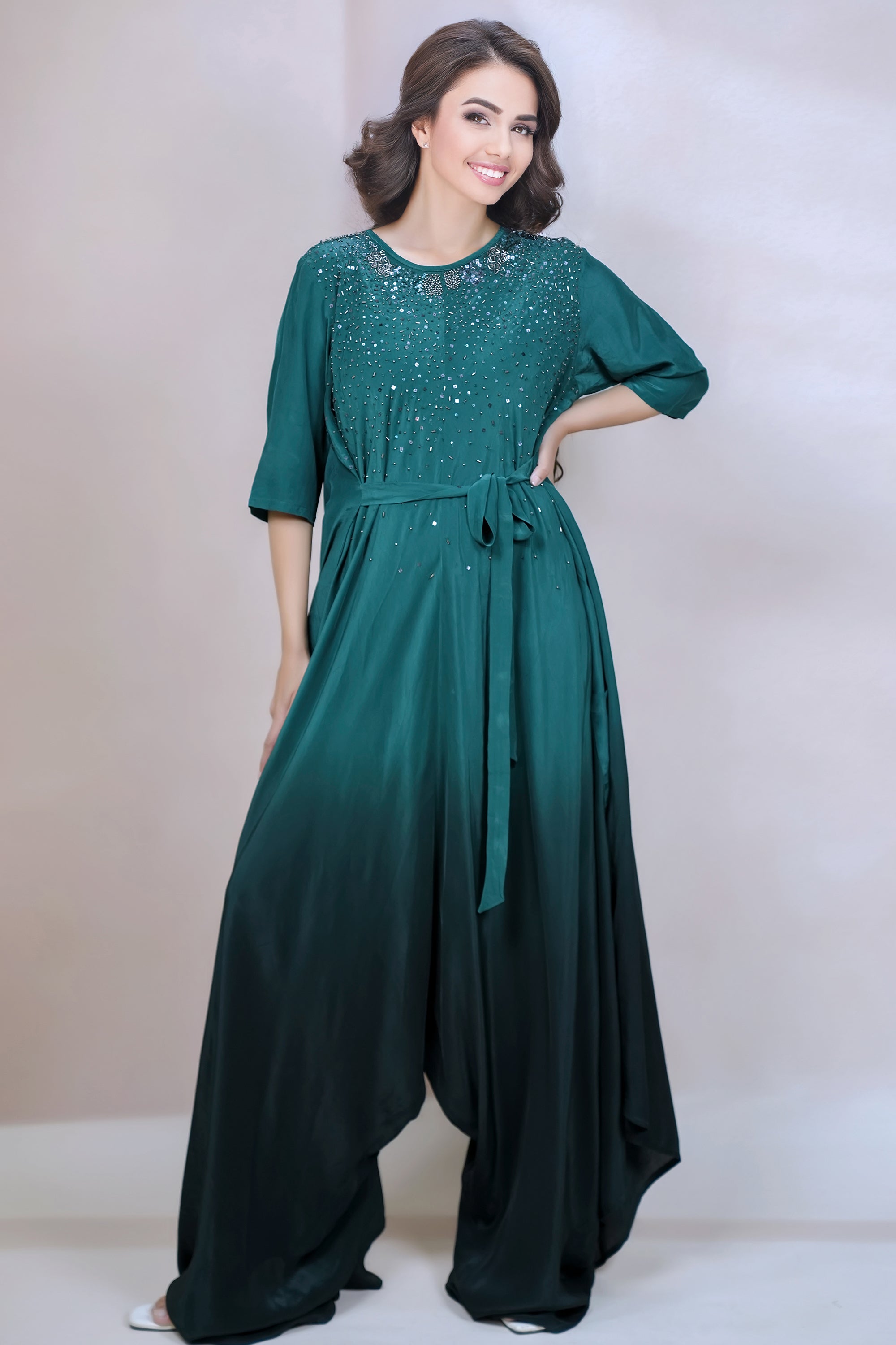COCO cowl wrap jumpsuit