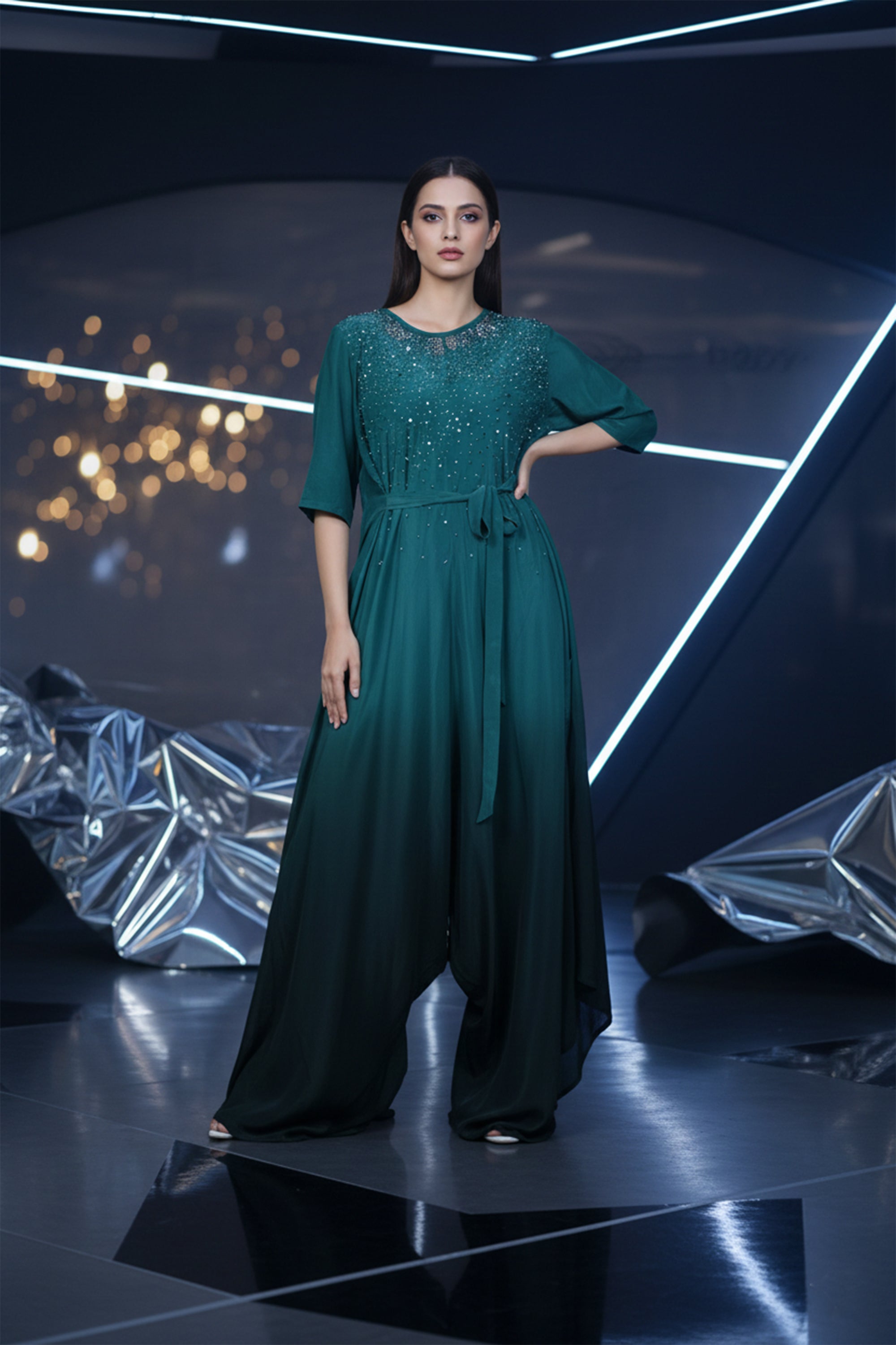 COCO cowl wrap jumpsuit