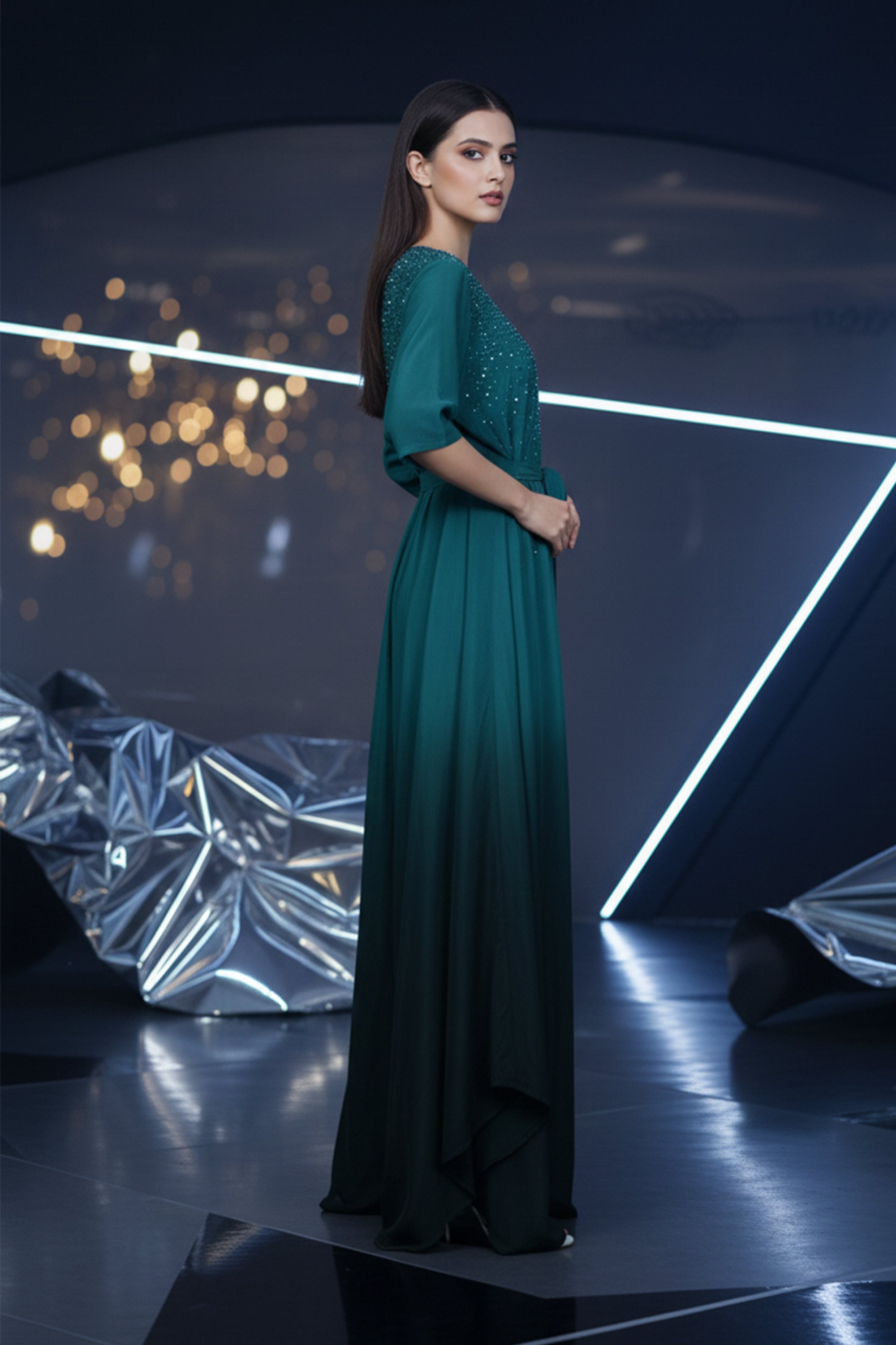 COCO cowl wrap jumpsuit