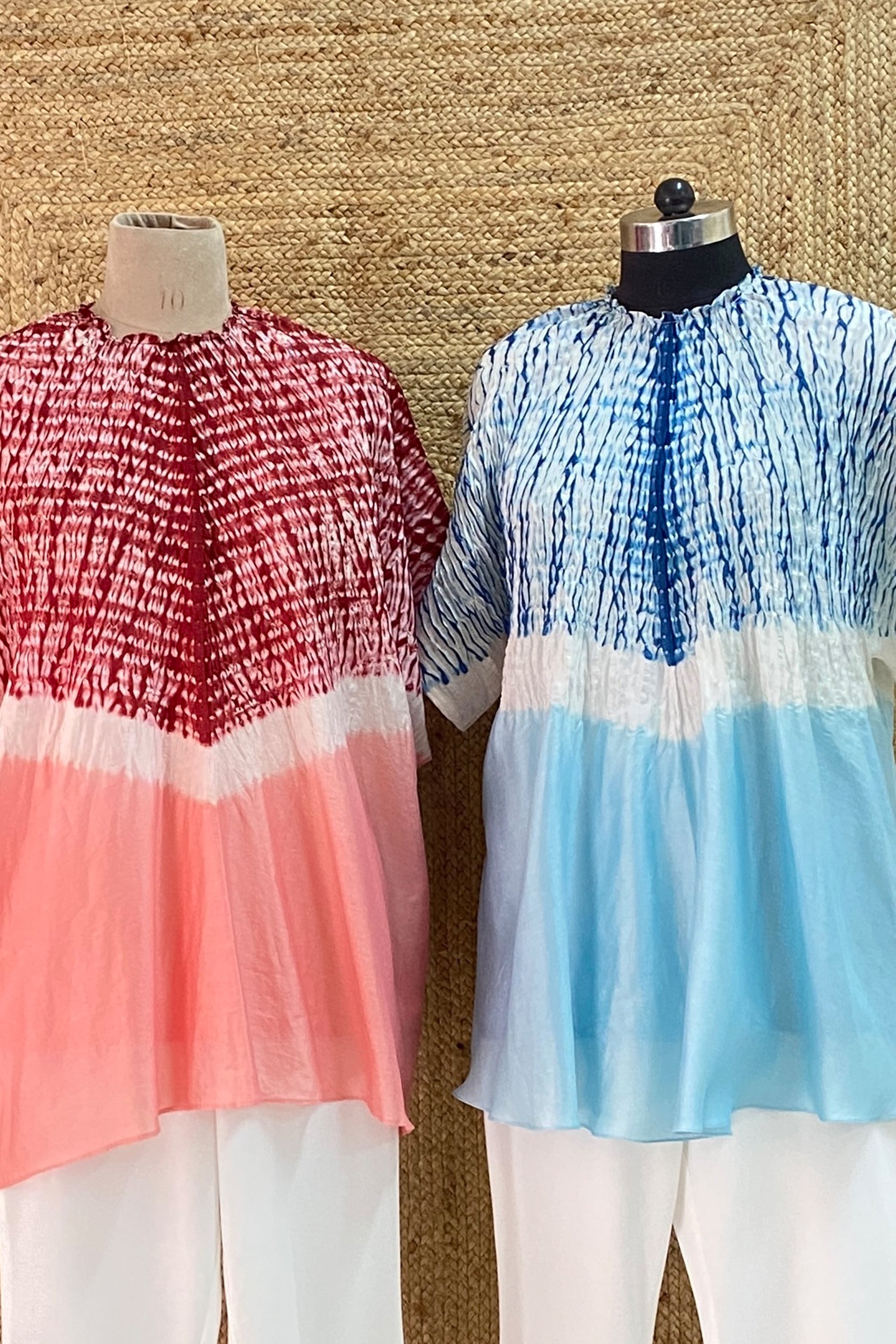 Shibbori Colour Block Top