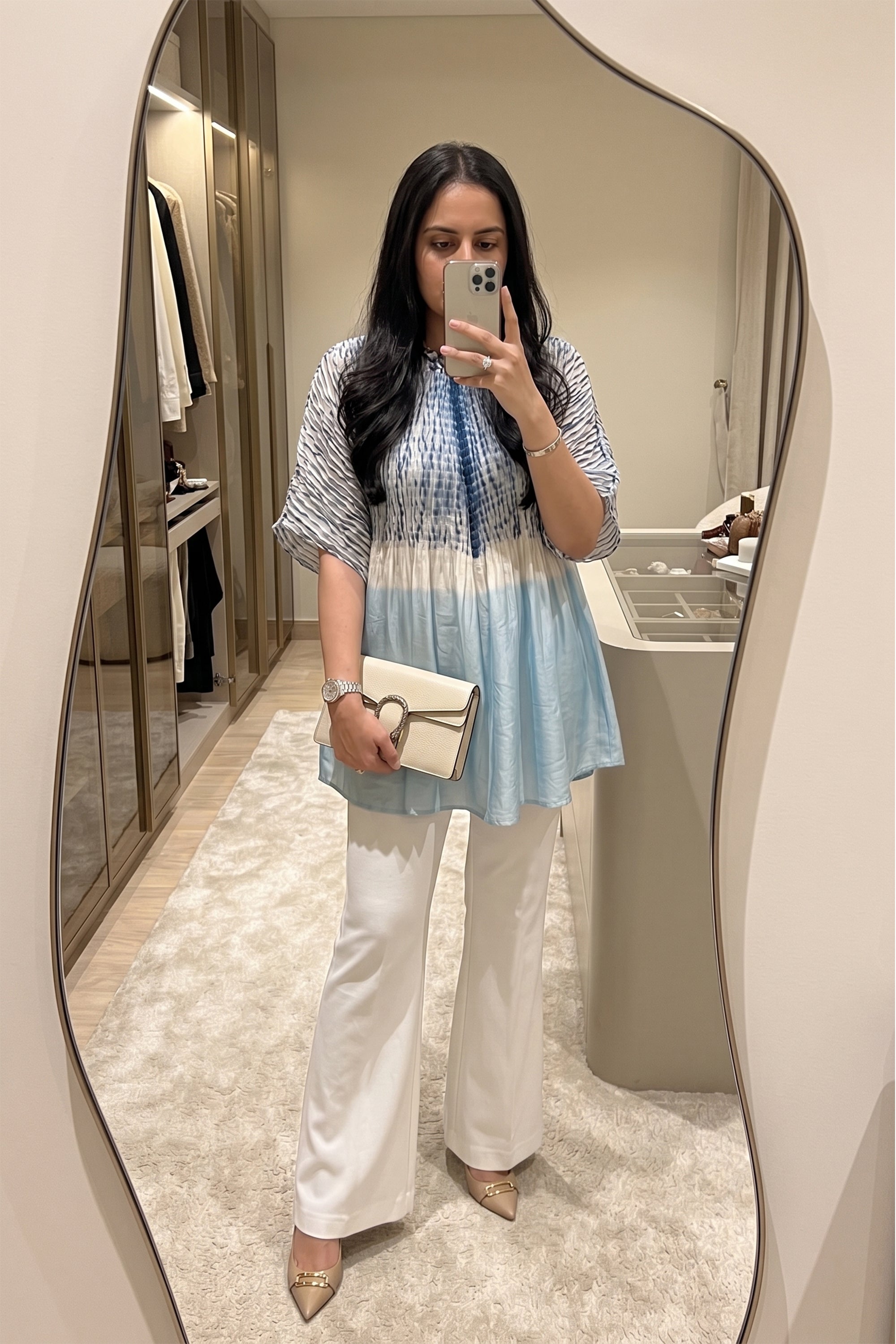 Shibbori Colour Block Co-ord Set