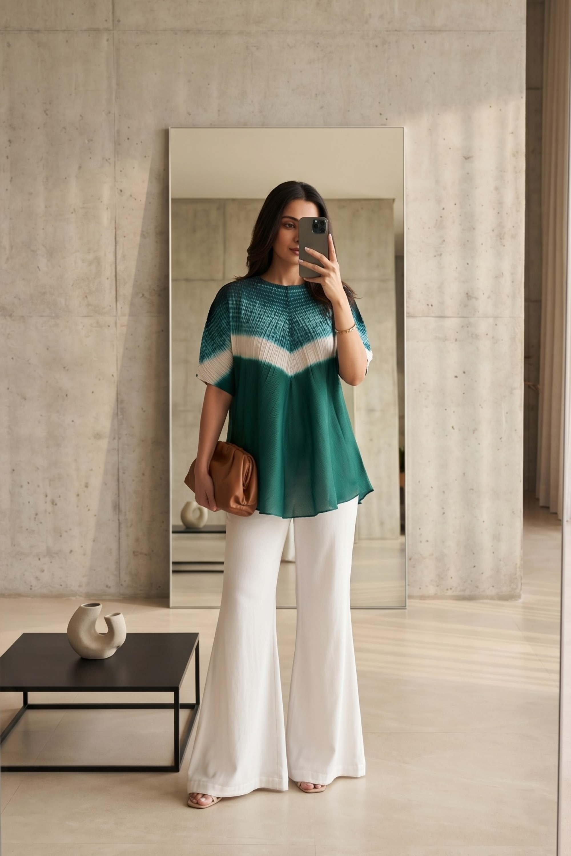 Shibbori Colour Block Co-ord Set