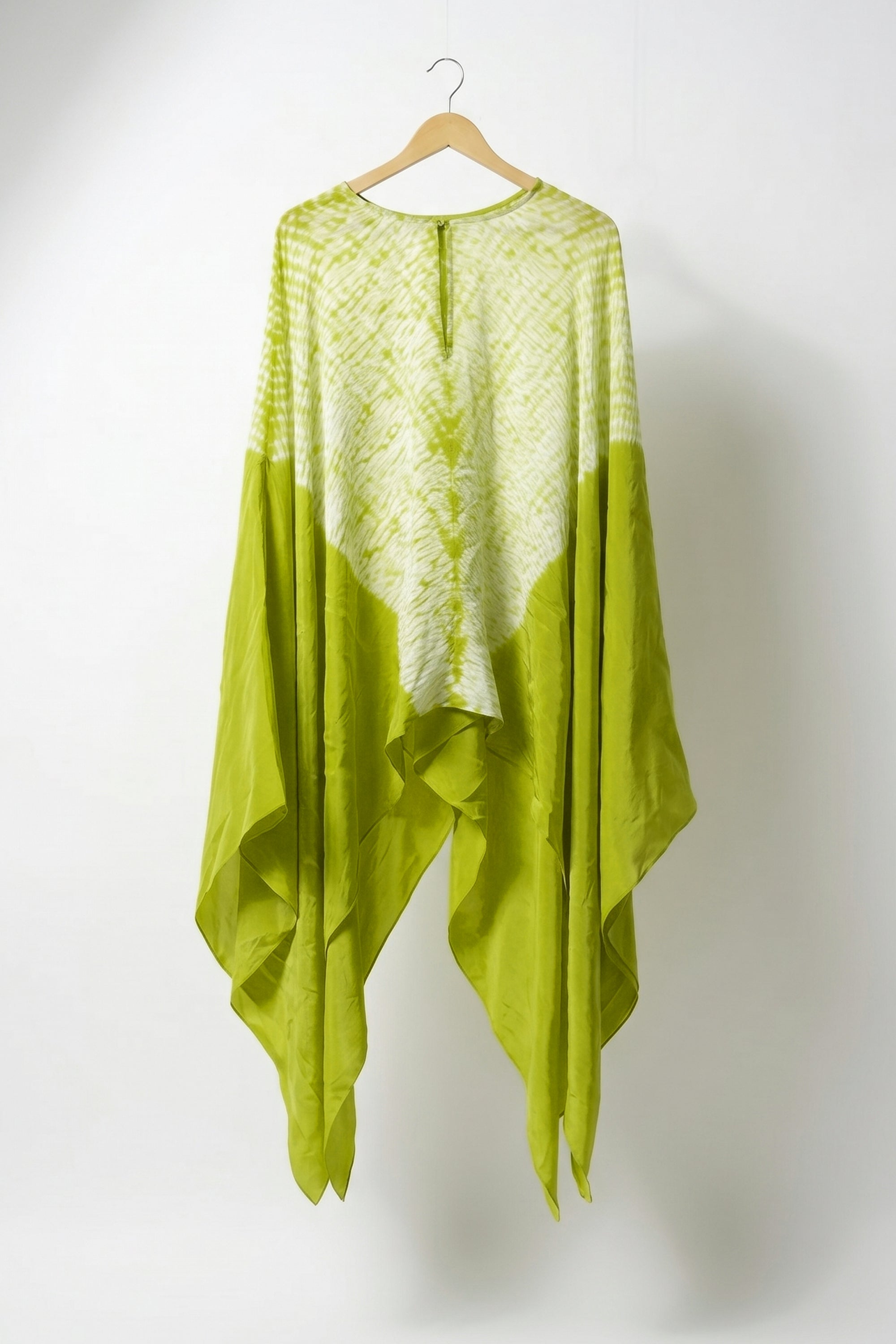 Shibbori waist panelled top