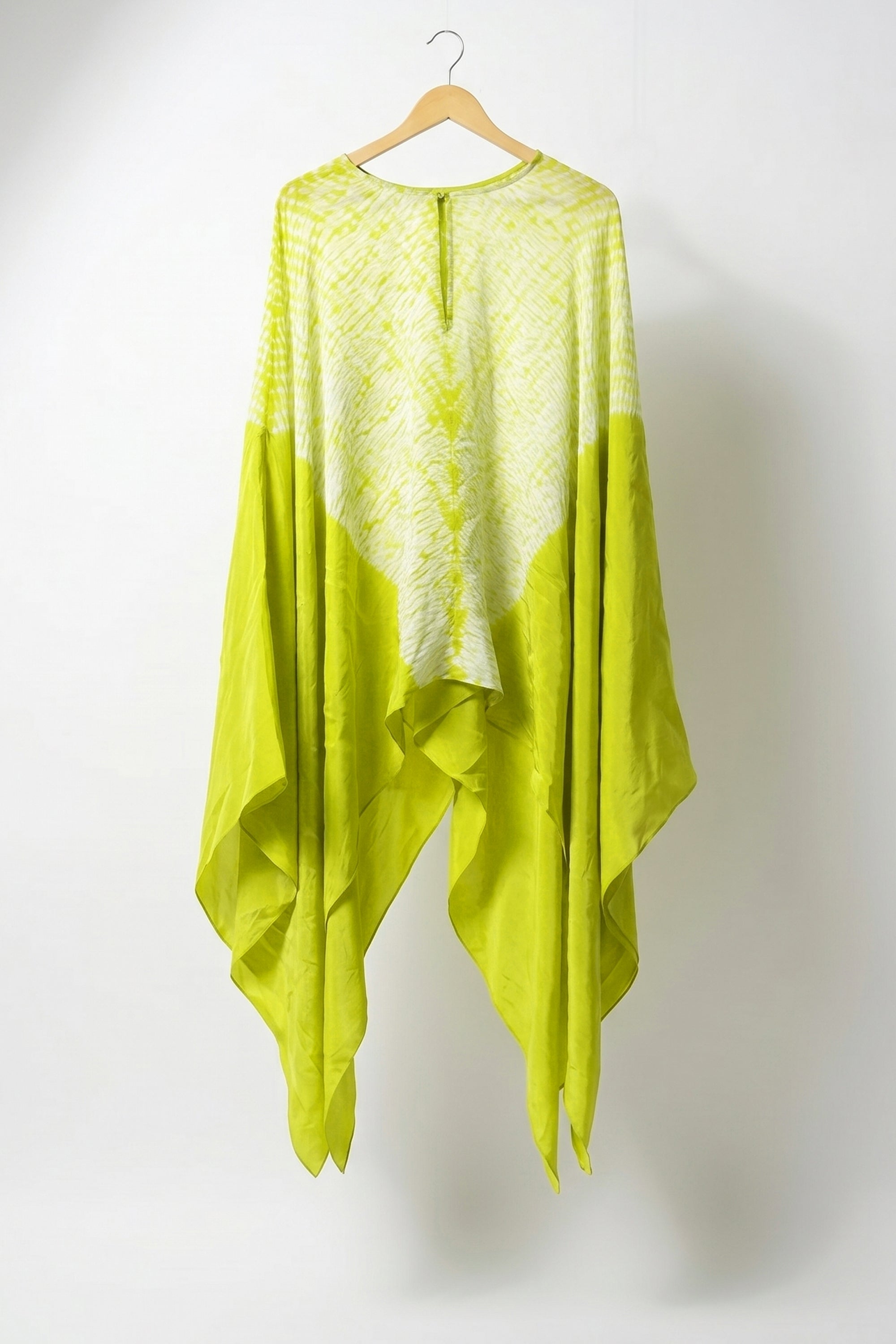 Shibbori waist panelled top