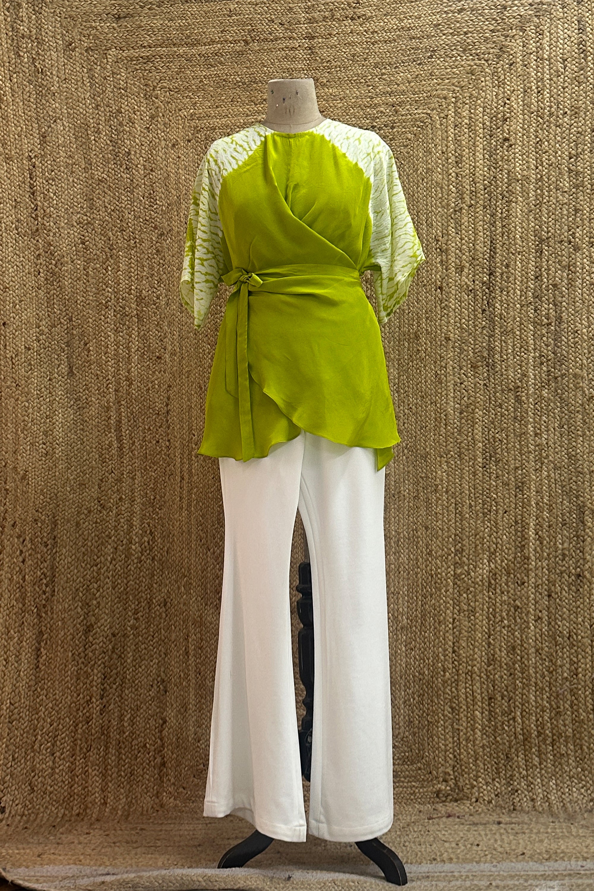 Shibbori wrap co-ord set